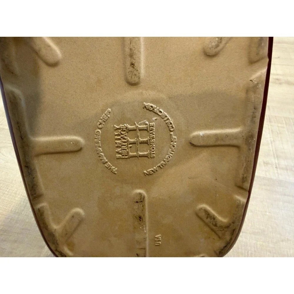 Pampered Chef Stone Rectangular Baker Cranberry 9x13 Baker Stoneware Stone Casse